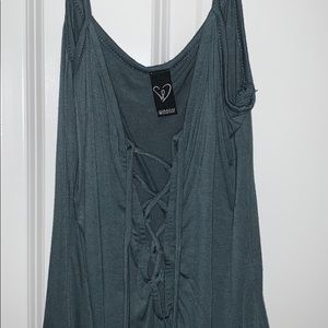 Blue Windsor bodysuit